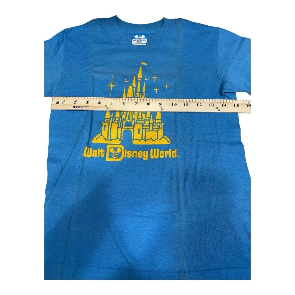 Vintage‎ Walt Disney World Shirt 80s 90s Cinderella Castle Child Large